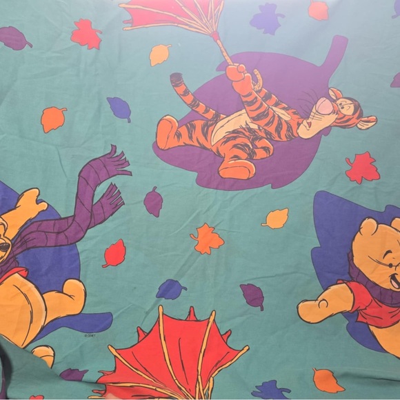 Disney Other - Vintage Winnie the Pooh The Blustery Day Twin Flat Sheet